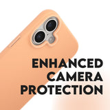 CARE by PanzerGlass iPhone 16 FASHION Fearlessly Fashionable Deksel - Peach Fuzz