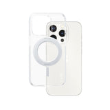 CARE by PanzerGlass iPhone 15 Pro Feature Kickstand Deksel - MagSafe Kompatibel - Transparent / Silver