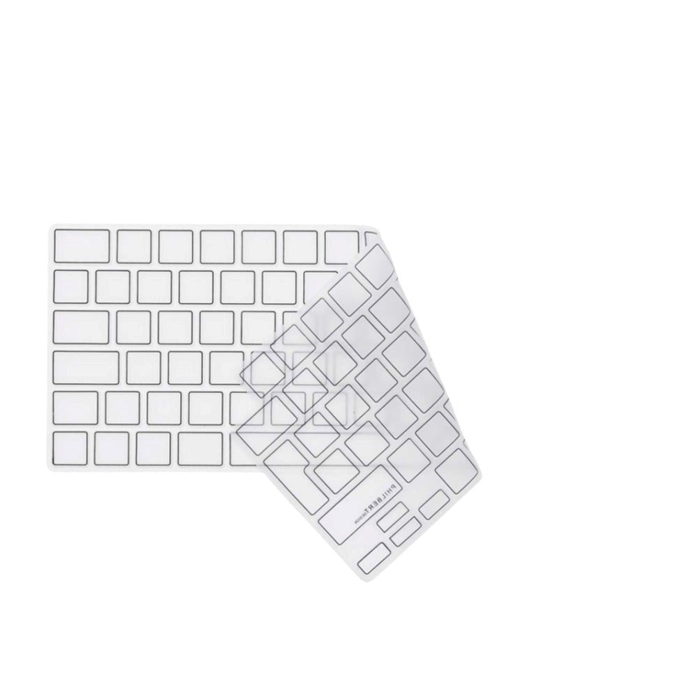 Philbert MacBook Pro 14/16" M1/M2/M3 (2021-2023) Keyboard Deksel m. Nordisk Tastatur - Gjennomsiktig & Svart