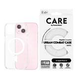 CARE by PanzerGlass iPhone 15 FLAGSHIP Urban Combat-deksel - MagSafe Kompatibel - Transparent / White