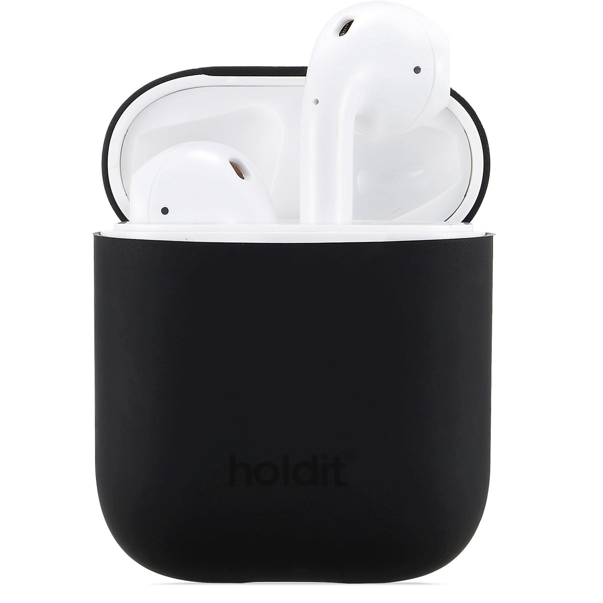 Holdit Nygård Silikondeksel Til Apple AirPods (1 & 2. gen.) - Svart