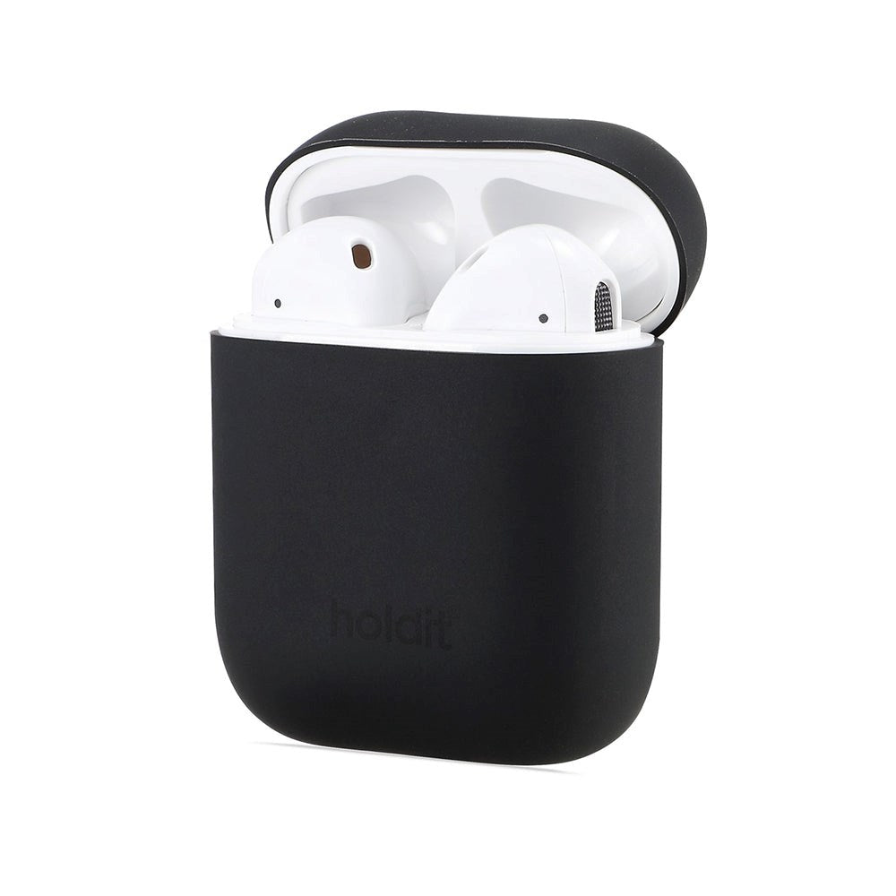 Holdit Nygård Silikondeksel Til Apple AirPods (1 & 2. gen.) - Svart