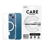 CARE by PanzerGlass iPhone 14 / 13 FLAGSHIP Urban Combat-deksel - MagSafe Kompatibel - Transparent / White