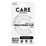 CARE by PanzerGlass iPhone 14 / 13 FLAGSHIP Urban Combat-deksel - MagSafe Kompatibel - Transparent / White