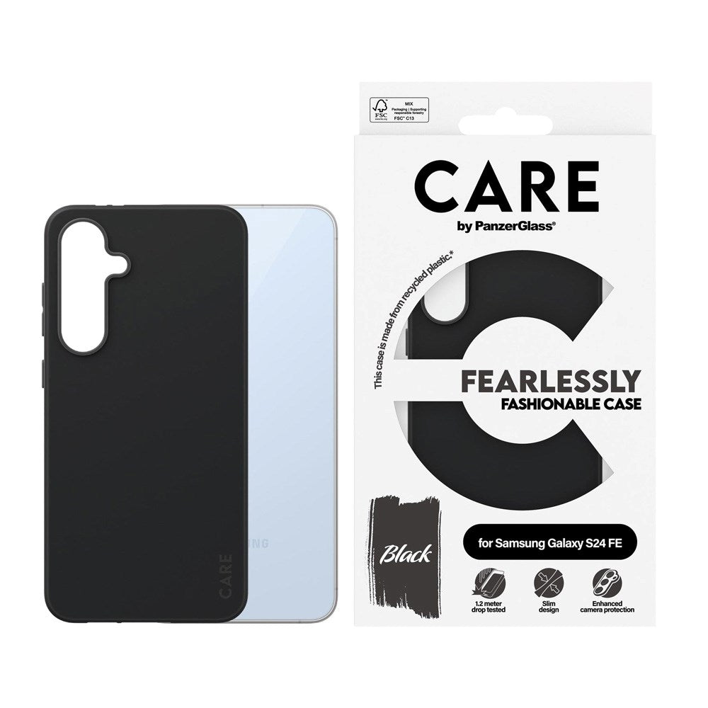 CARE by PanzerGlass Samsung Galaxy S24 FE FASHION Fearlessly Fashionable Deksel - Black