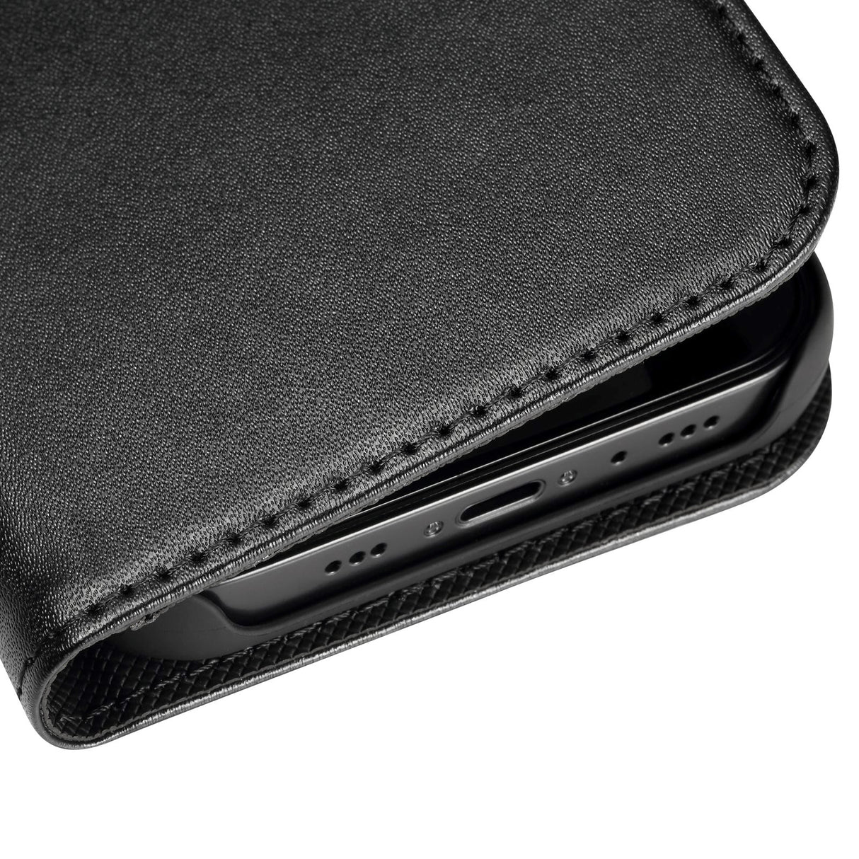 Holdit iPhone 12 / 12 Pro Wallet Magnet Case - Svart