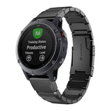 Universal Garmin 26mm QuickFit Tech-Protect Stropp i Rustfritt Stål - Svart