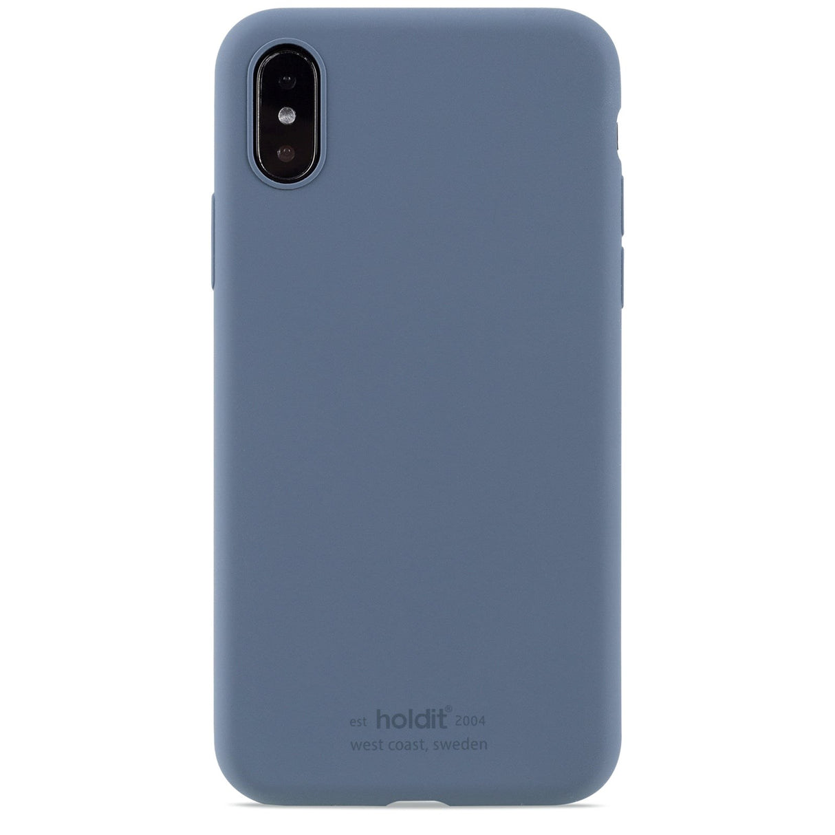 Holdit iPhone X / Xs Soft Touch Silikon Deksel - Pacific Blue