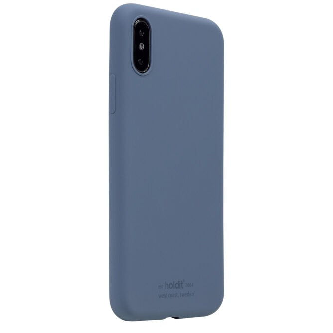 Holdit iPhone X / Xs Soft Touch Silikon Deksel - Pacific Blue