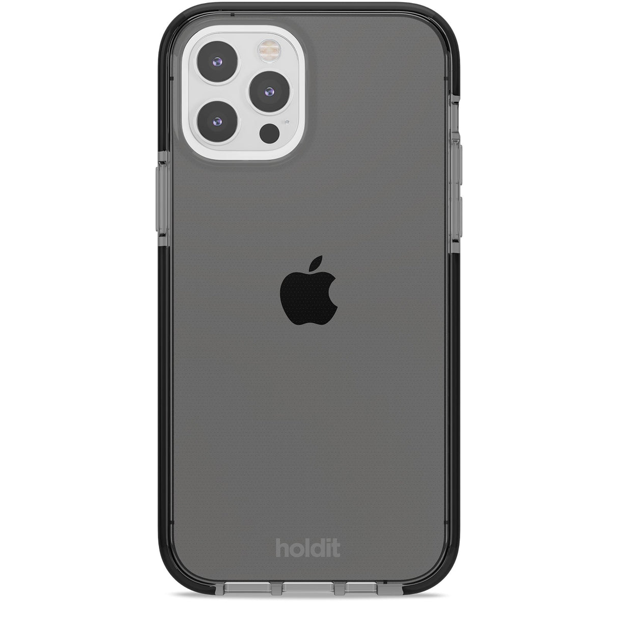 Holdit iPhone 12 / 12 Pro Seethru Deksel - Svart