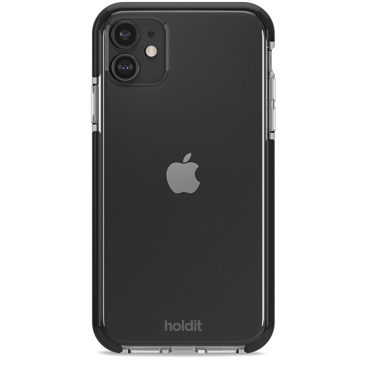 Holdit iPhone 12 / 12 Pro Seethru Deksel - Svart