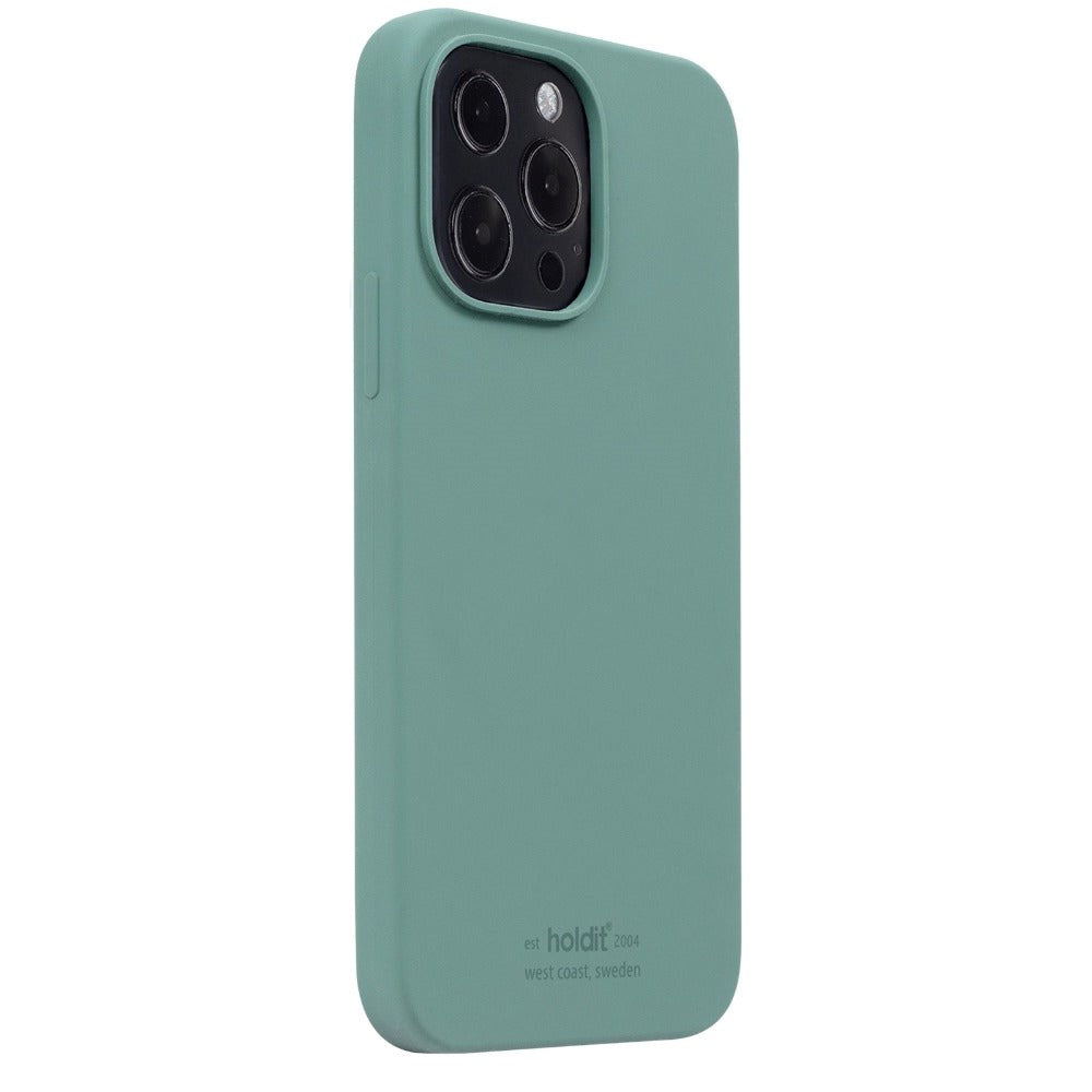 Holdit iPhone 13 Pro Soft Touch Silikon Deksel- Moss Green