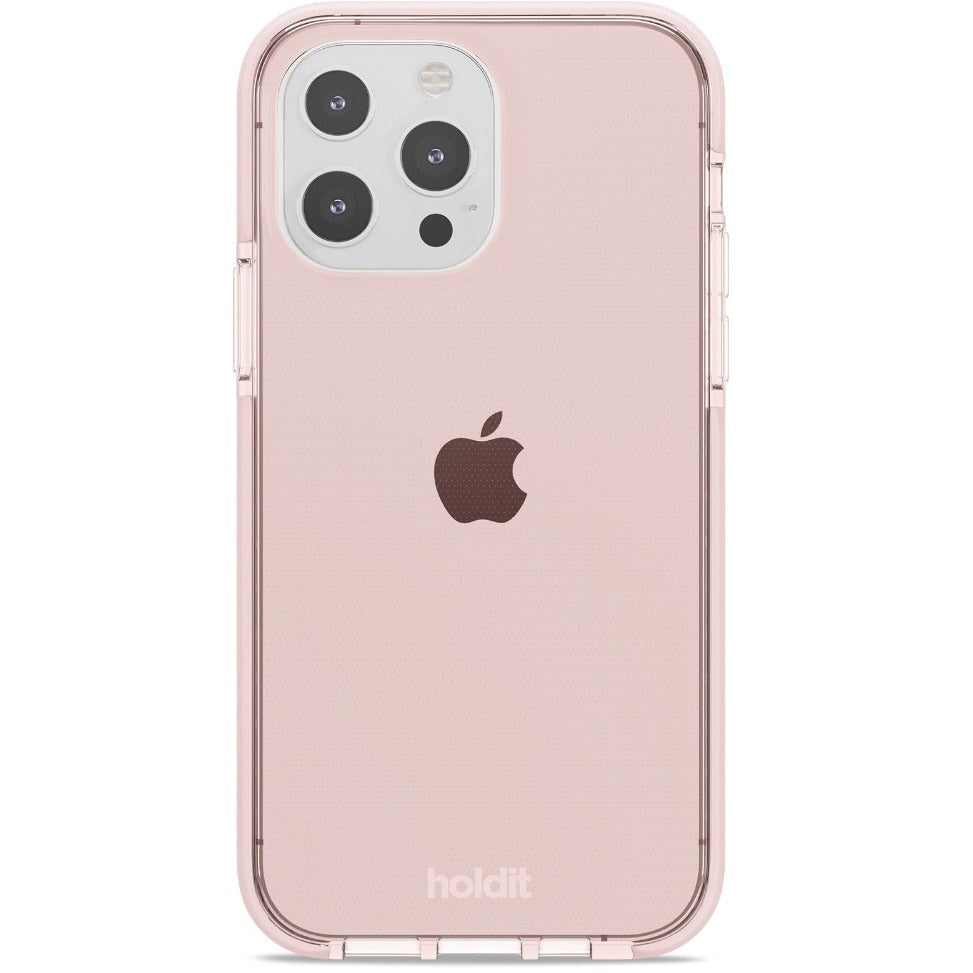 Holdit iPhone 13 Pro Seethru Deksel - Blush Pink