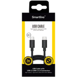 Smartline USB-C til USB-C-Kabel (3A/60W) - 2 m - Svart