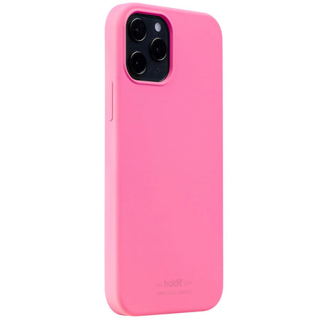 Holdit iPhone 12 / 12 Pro Soft Touch Silikon Deksel - Bright Pink