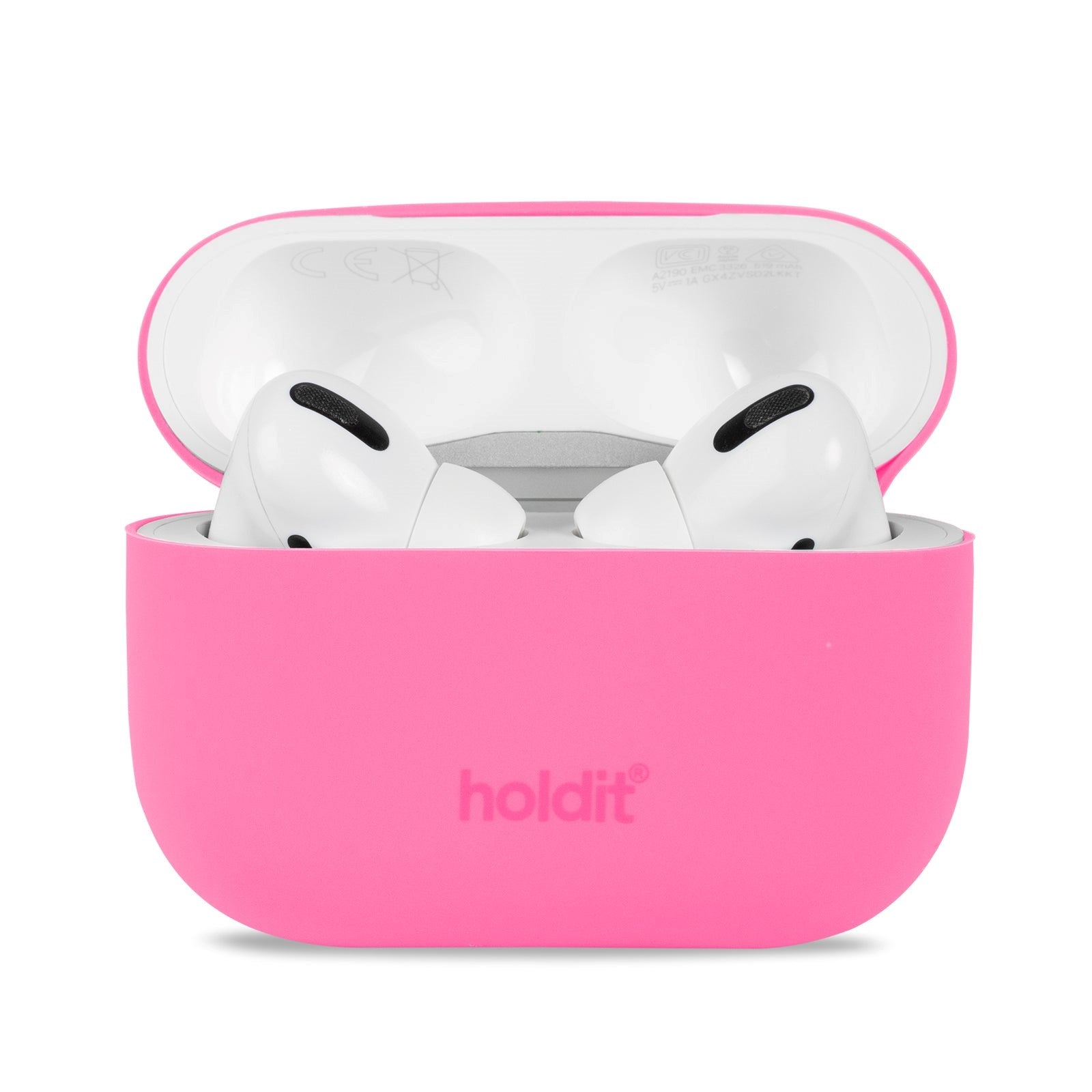 Holdit Nygård Silikondeksel Til AirPods Pro - Bright Pink