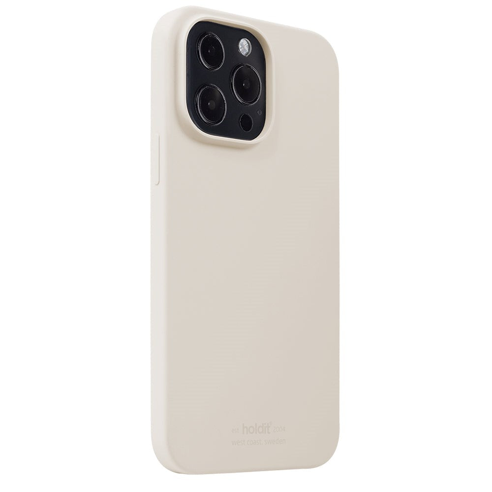 Holdit iPhone 13 Pro Soft Touch Silikon Deksel - Light Beige