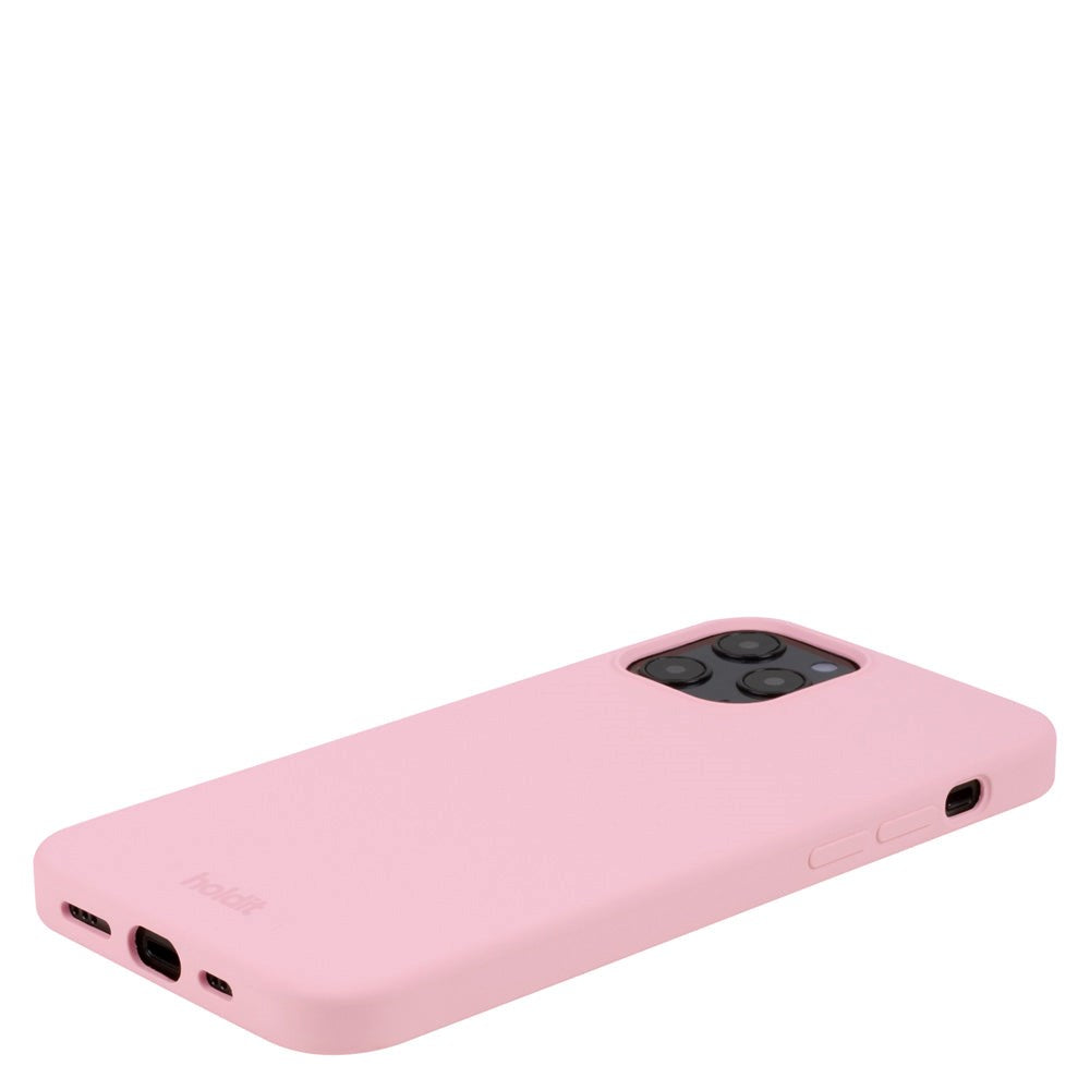 Holdit iPhone 12 / 12 Pro Soft Touch Silikon Deksel - Pink