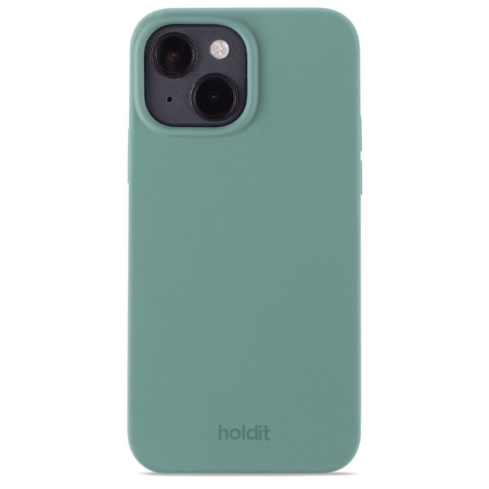 Holdit iPhone 14 / 13 Soft Touch Silikon Deksel - Moss Green