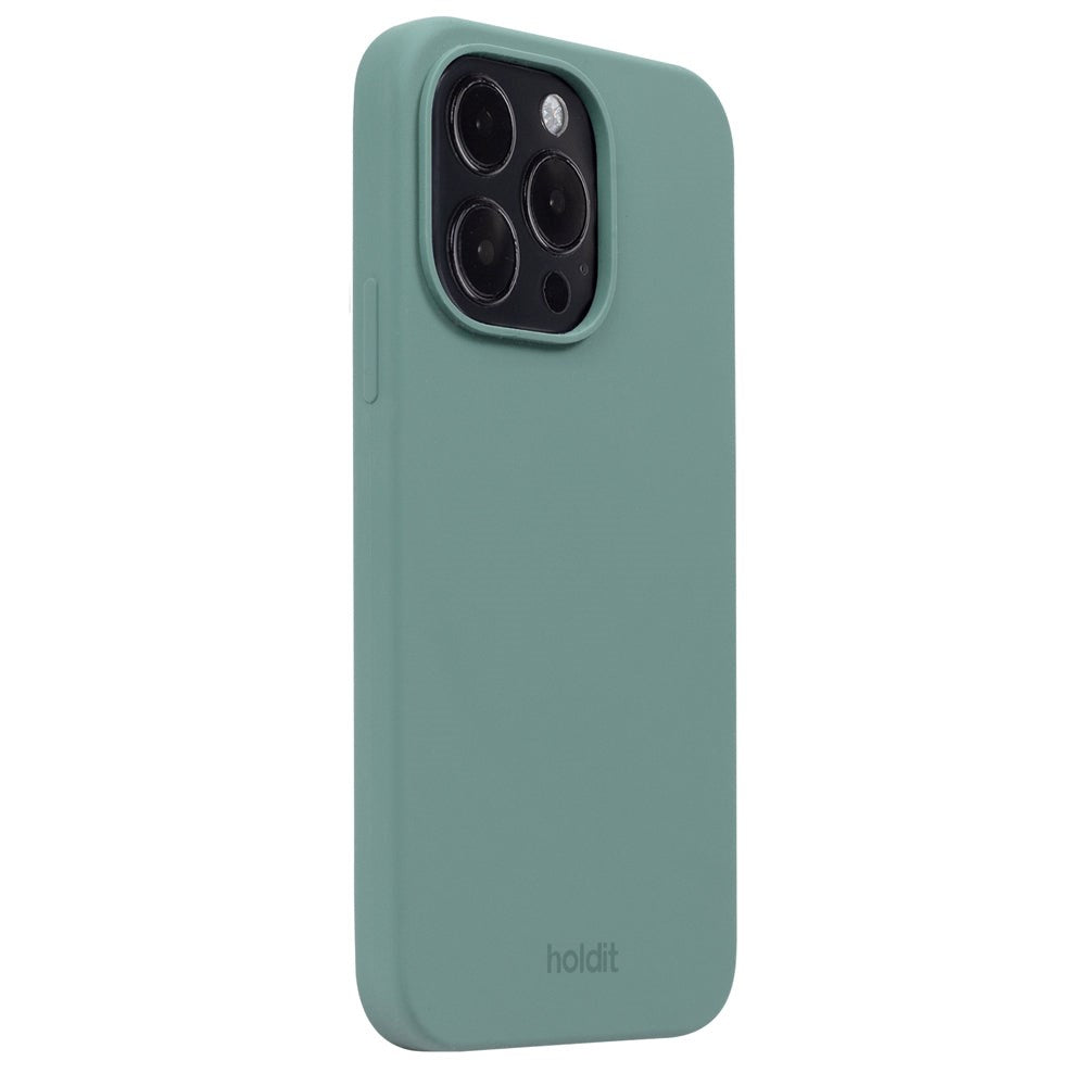 Holdit iPhone 14 Pro Soft Touch Silikon Deksel - Moss Green