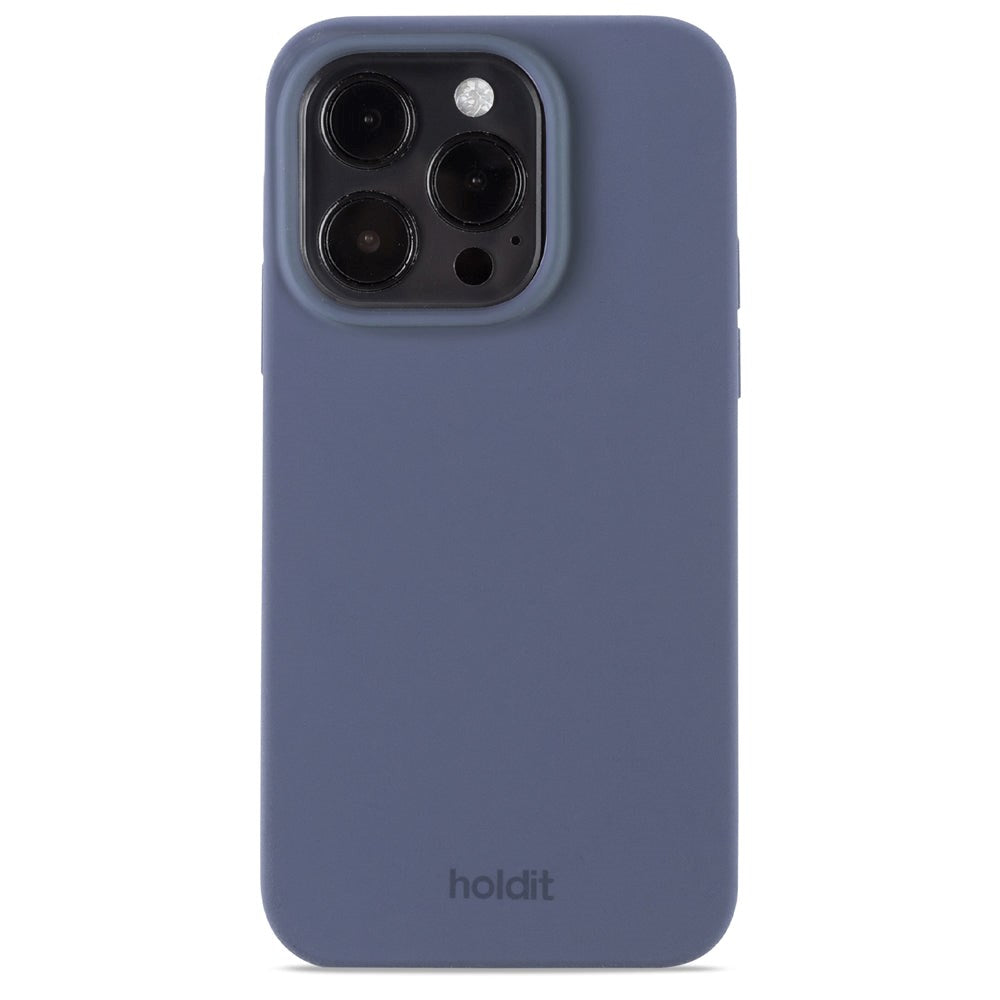 Holdit iPhone 14 Pro Soft Touch Silikon Deksel - Pacific Blue