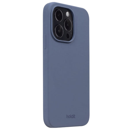 Holdit iPhone 14 Pro Soft Touch Silikon Deksel - Pacific Blue