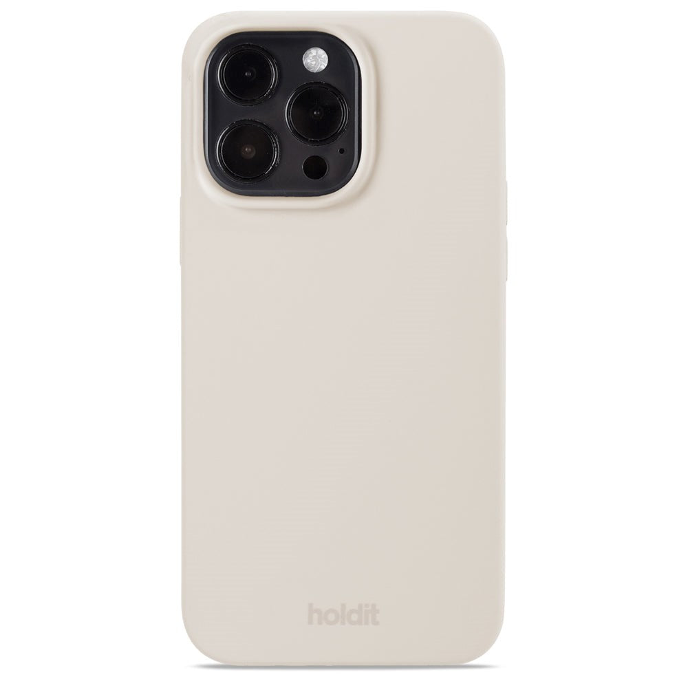 Holdit iPhone 14 Pro Max Soft Touch Silikon Deksel - Light Beige