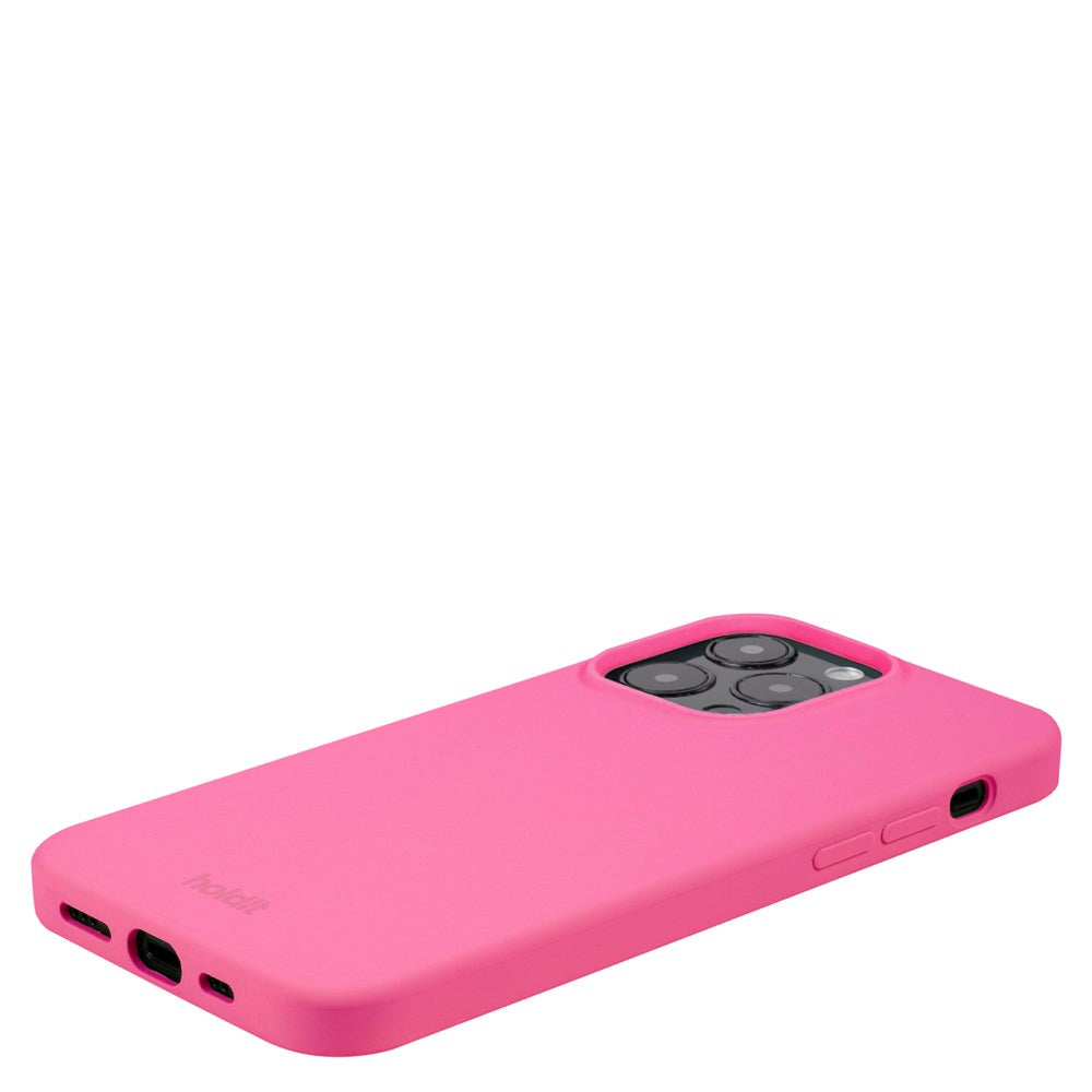 Holdit iPhone 14 Pro Max Soft Touch Silikon Deksel - Bright Pink