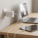 Tech-Protect 65W Vegglader m. 1x USB-C & 1x USB-A - Hvit