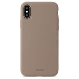 Holdit iPhone Xs/X Soft Touch Silikon Deksel - Mocha Brown