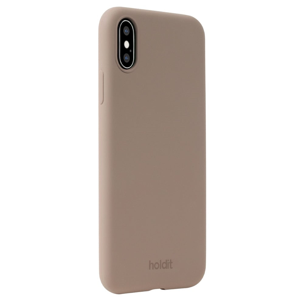 Holdit iPhone Xs/X Soft Touch Silikon Deksel - Mocha Brown