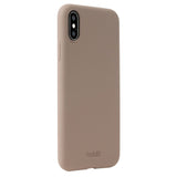 Holdit iPhone Xs/X Soft Touch Silikon Deksel - Mocha Brown