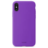 Holdit iPhone X / Xs Soft Touch Silikon Deksel - Bright Purple