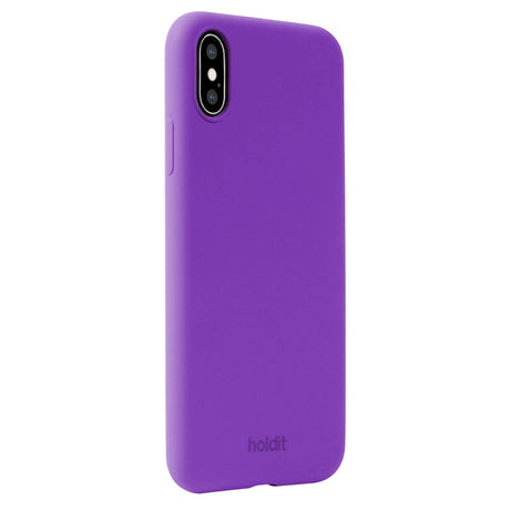 Holdit iPhone X / Xs Soft Touch Silikon Deksel - Bright Purple