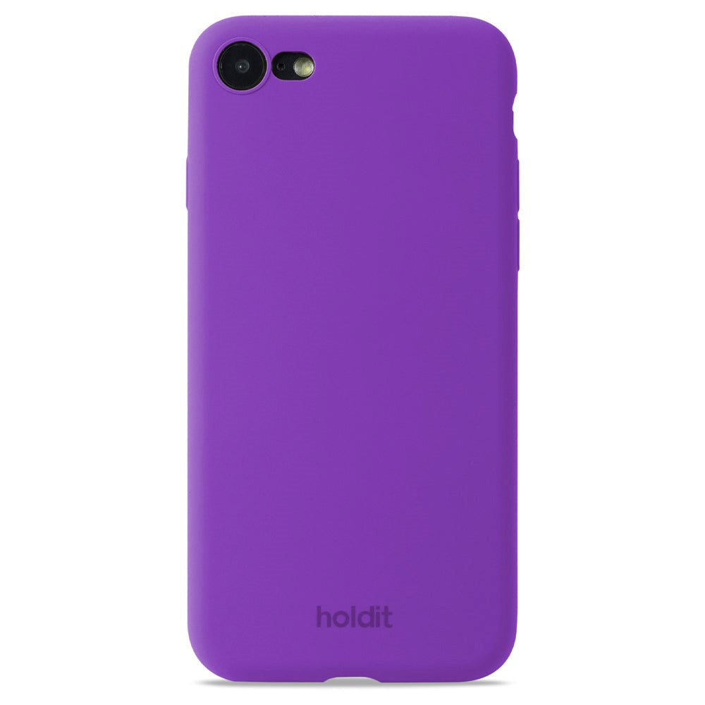 Holdit iPhone SE (2022 / 2020) / 8 / 7 Soft Touch Silikon Deksel - Bright Purple