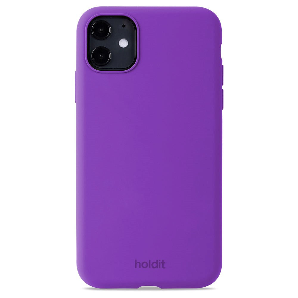 Holdit iPhone 11 Soft Touch Silikon Deksel - Bright Purple