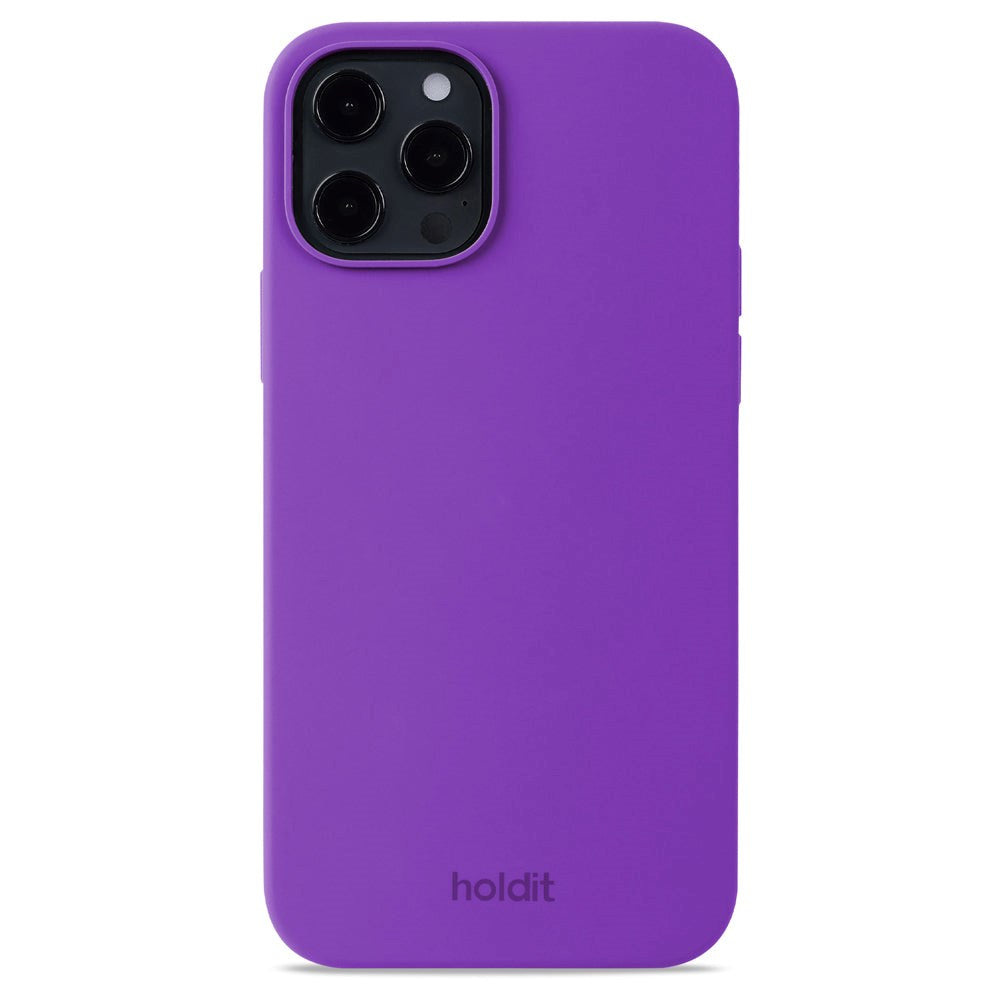 Holdit iPhone 12 / 12 Pro Soft Touch Silikon Deksel - Bright Purple