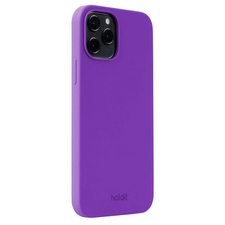 Holdit iPhone 12 / 12 Pro Soft Touch Silikon Deksel - Bright Purple