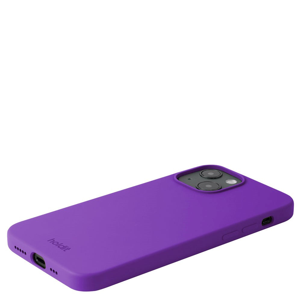 Holdit iPhone 13 Soft Touch Silikon Deksel - Bright Purple