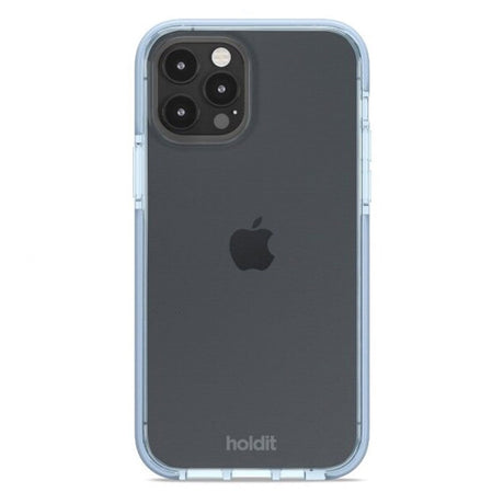 Holdit iPhone 12 / 12 Pro Seethru Deksel - Mineral Blue