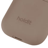 Holdit Nygård Silikondeksel Til AirPods (1 & 2. gen.) - Mocha Brown