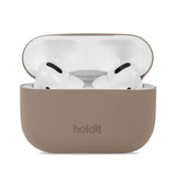 Holdit Nygård Silikonedeksel Til AirPods Pro 2nd Gen (2022) - Mocha Brown