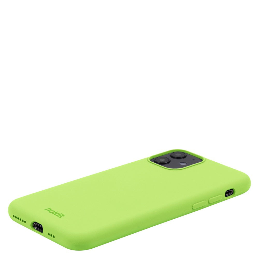 Holdit iPhone 11 Soft Touch Silikon Deksel - Acid Green