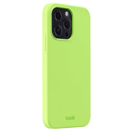 Holdit iPhone 13 Pro Soft Touch Silikon Deksel - Acid Green