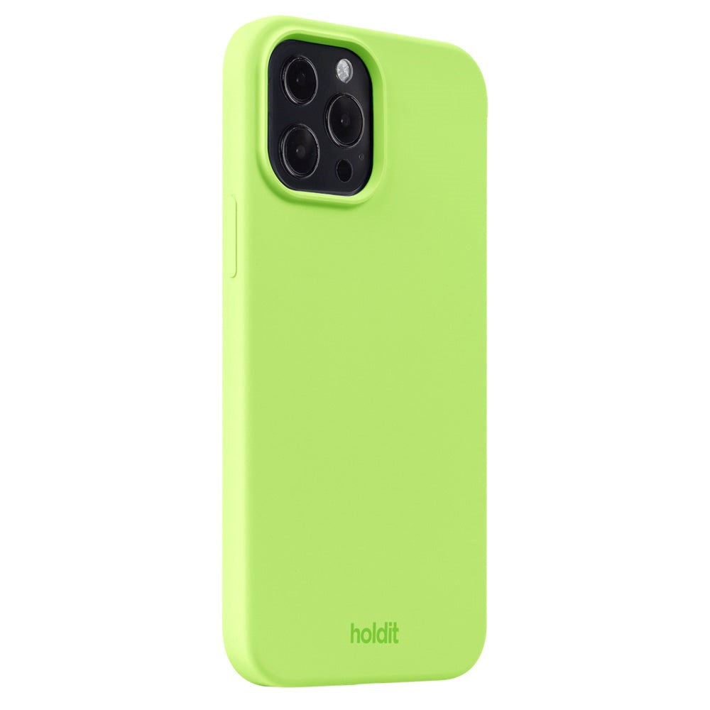 Holdit iPhone 13 Pro Max Soft Touch Silikon Deksel - Acid Green