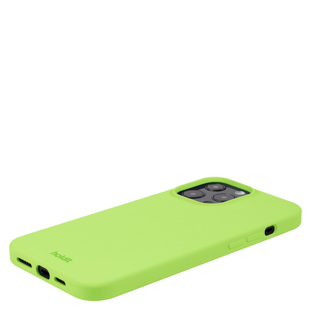 Holdit iPhone 13 Pro Max Soft Touch Silikon Deksel - Acid Green