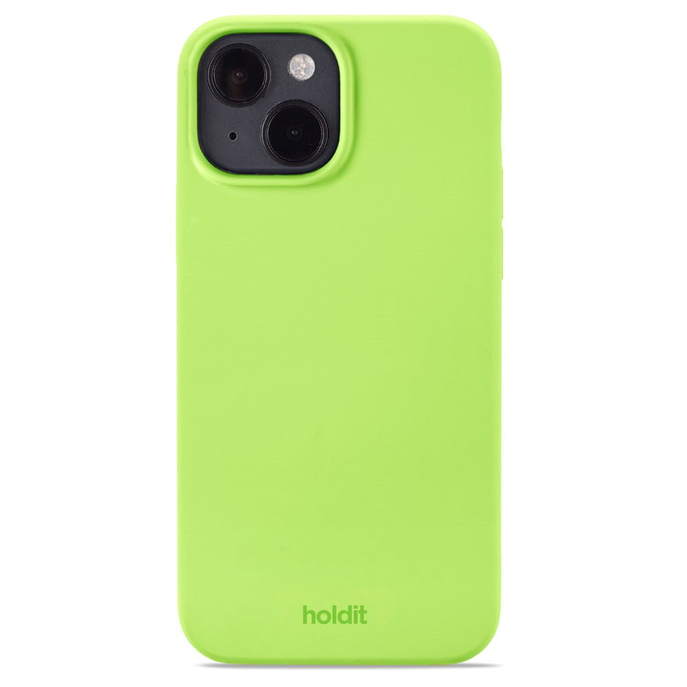 Holdit iPhone 14 / 13 Soft Touch Silikon Deksel - Acid Green