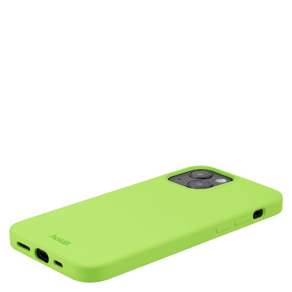 Holdit iPhone 14 / 13 Soft Touch Silikon Deksel - Acid Green