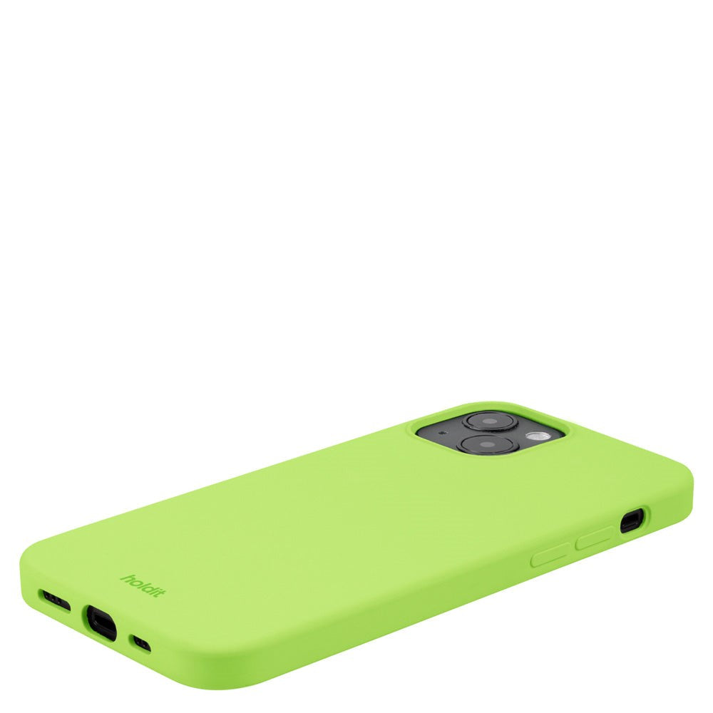 Holdit iPhone 14 Plus Soft Touch Silikon Deksel - Acid Green