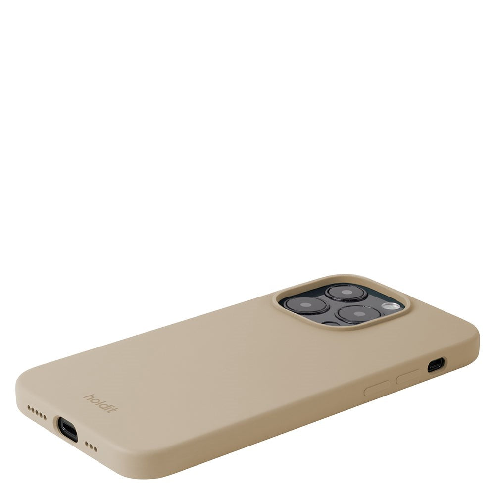 Holdit iPhone 14 Pro Soft Touch Silikon Deksel - Latte Beige